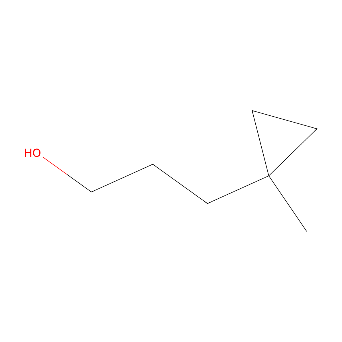 3-(1-Methylcyclopropyl)propan-1-ol molecular structure, CAS 120077-89-6