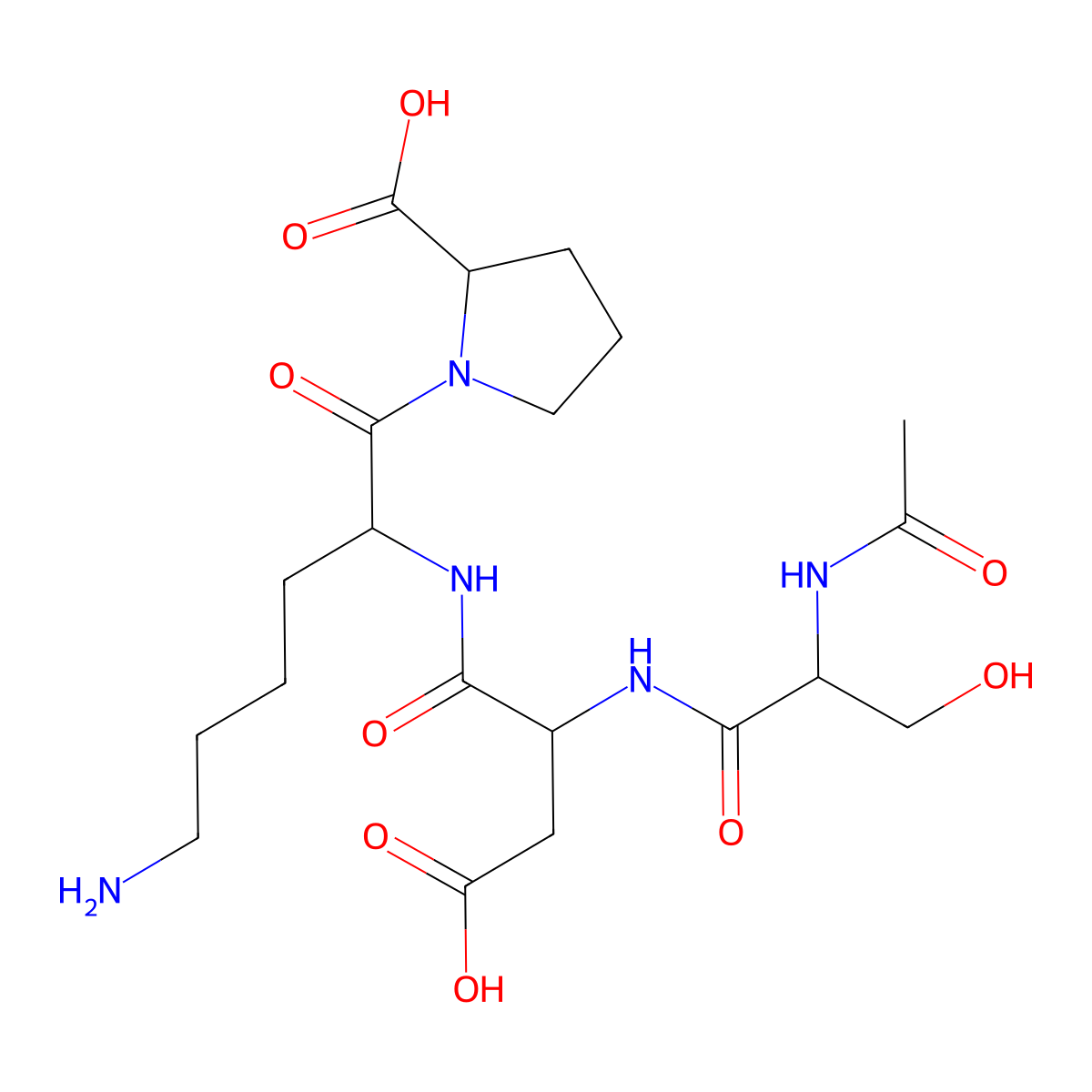 Goralatide molecular structure, CAS 120081-14-3