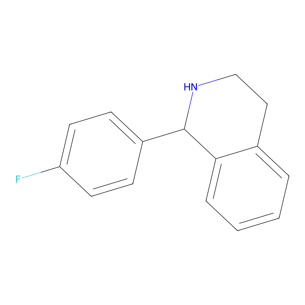 1-(4-Fluorophenyl)-1,2,3,4-tetrahydroisoquinoline molecular structure, CAS 120086-34-2