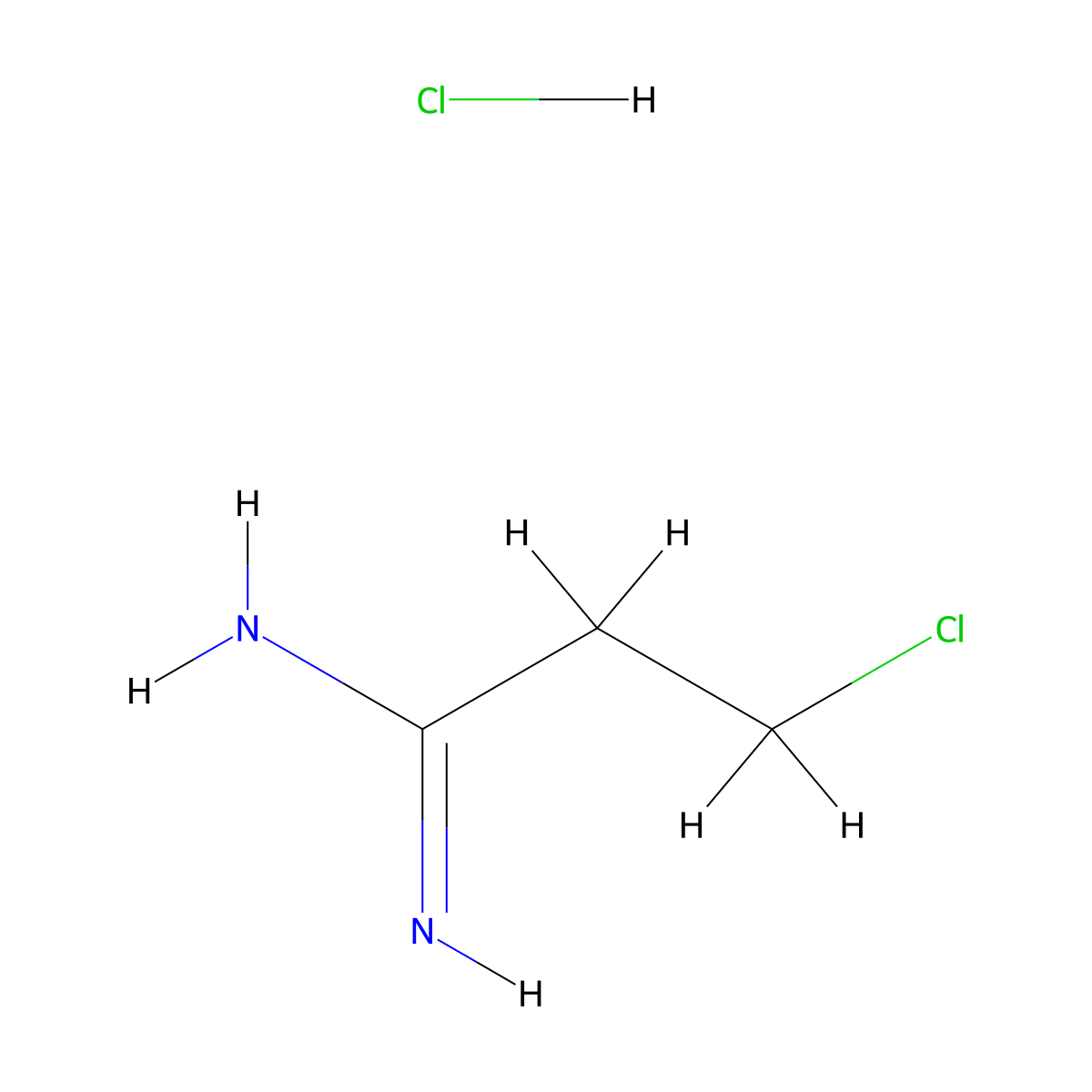 3-Chloropropanimidamide hydrochloride molecular structure, CAS 120095-86-5