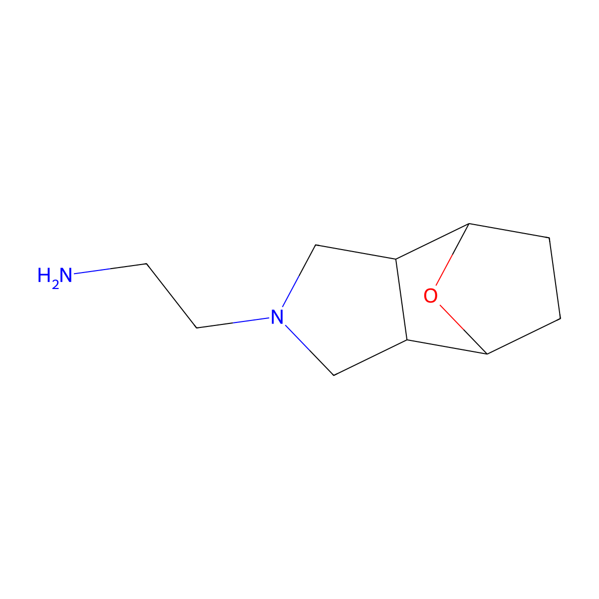 2-{10-Oxa-4-azatricyclo[5.2.1.02,]decan-4-yl}ethan-1-amine molecular structure, CAS 1201-21-4