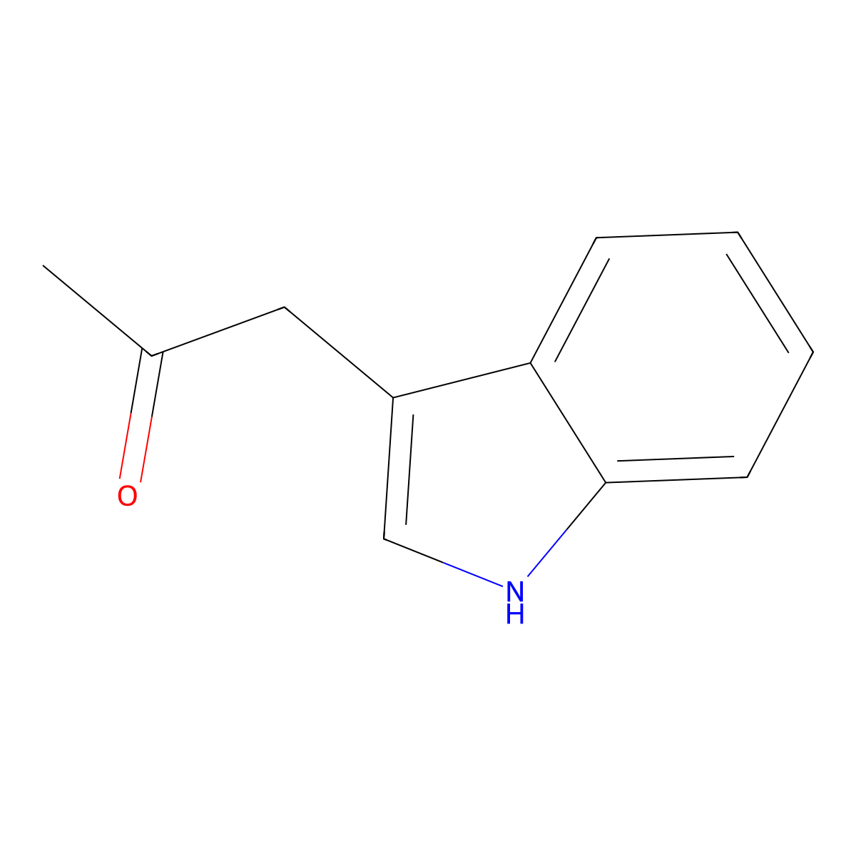 3-Indolylacetone molecular structure, CAS 1201-26-9