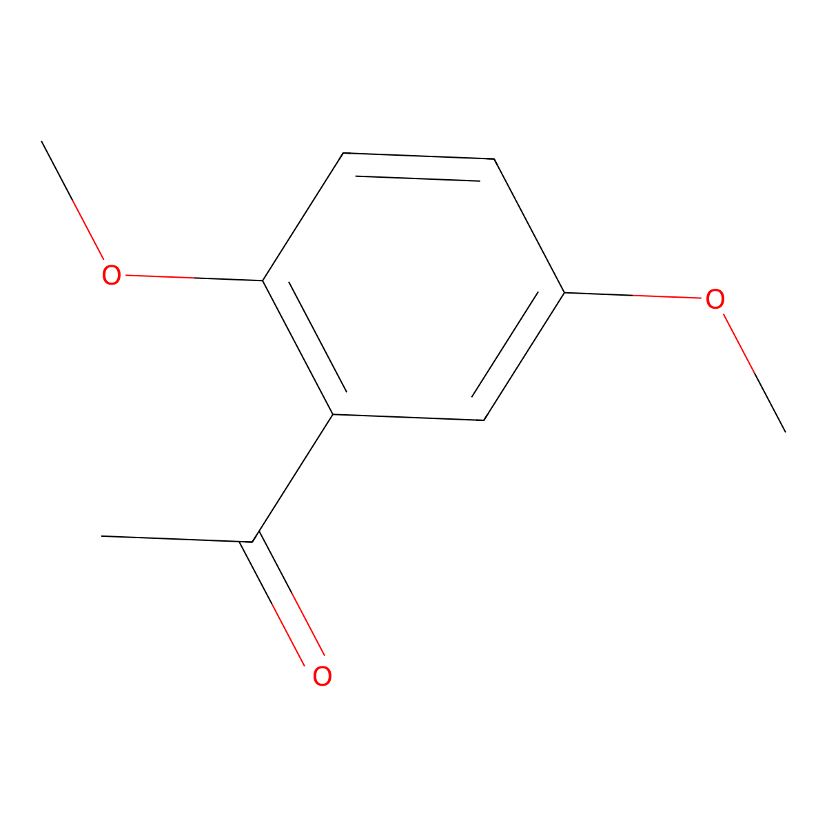 2',5'-Dimethoxyacetophenone molecular structure, CAS 1201-38-3