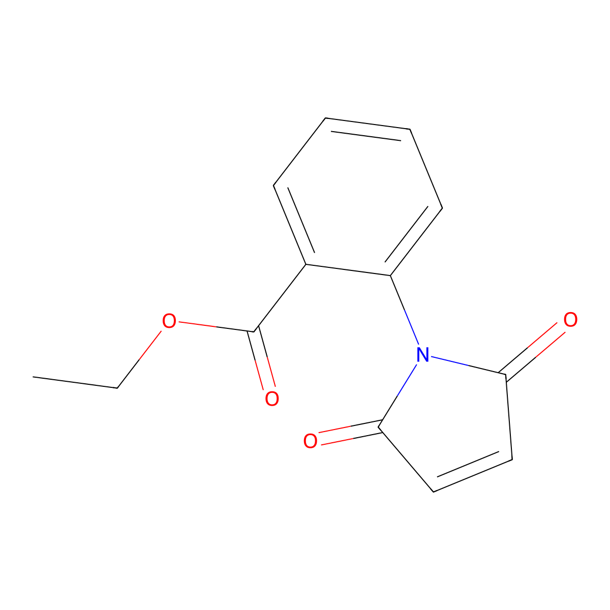 ethyl 2-(2,5-dioxo-2,5-dihydro-1H-pyrrol-1-yl)benzoate molecular structure, CAS 120103-71-1