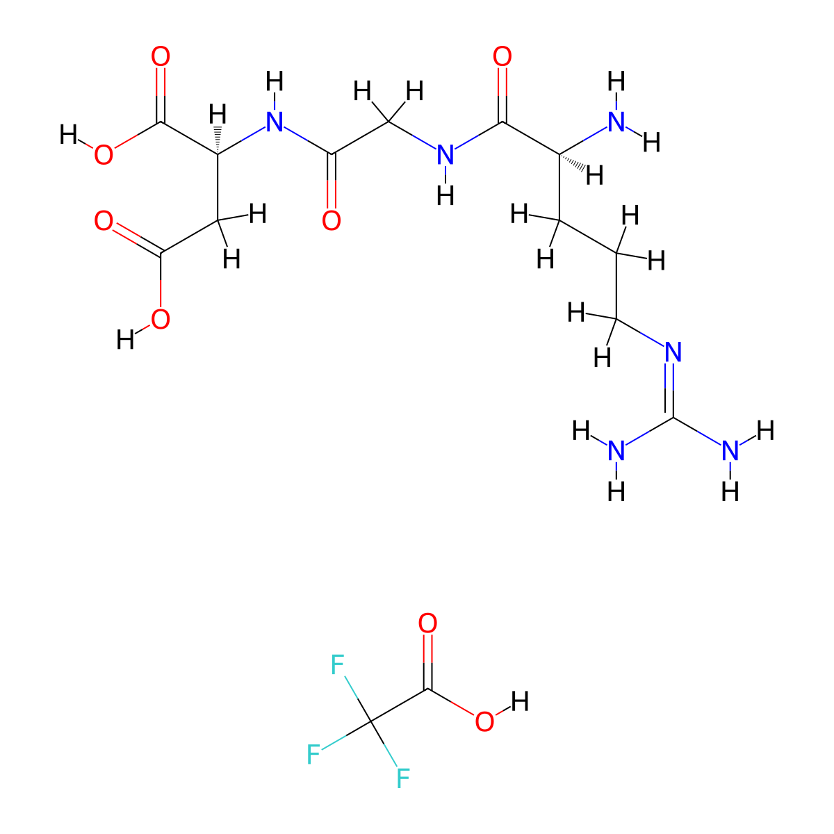 RGD Trifluoroacetate molecular structure, CAS 120103-89-1
