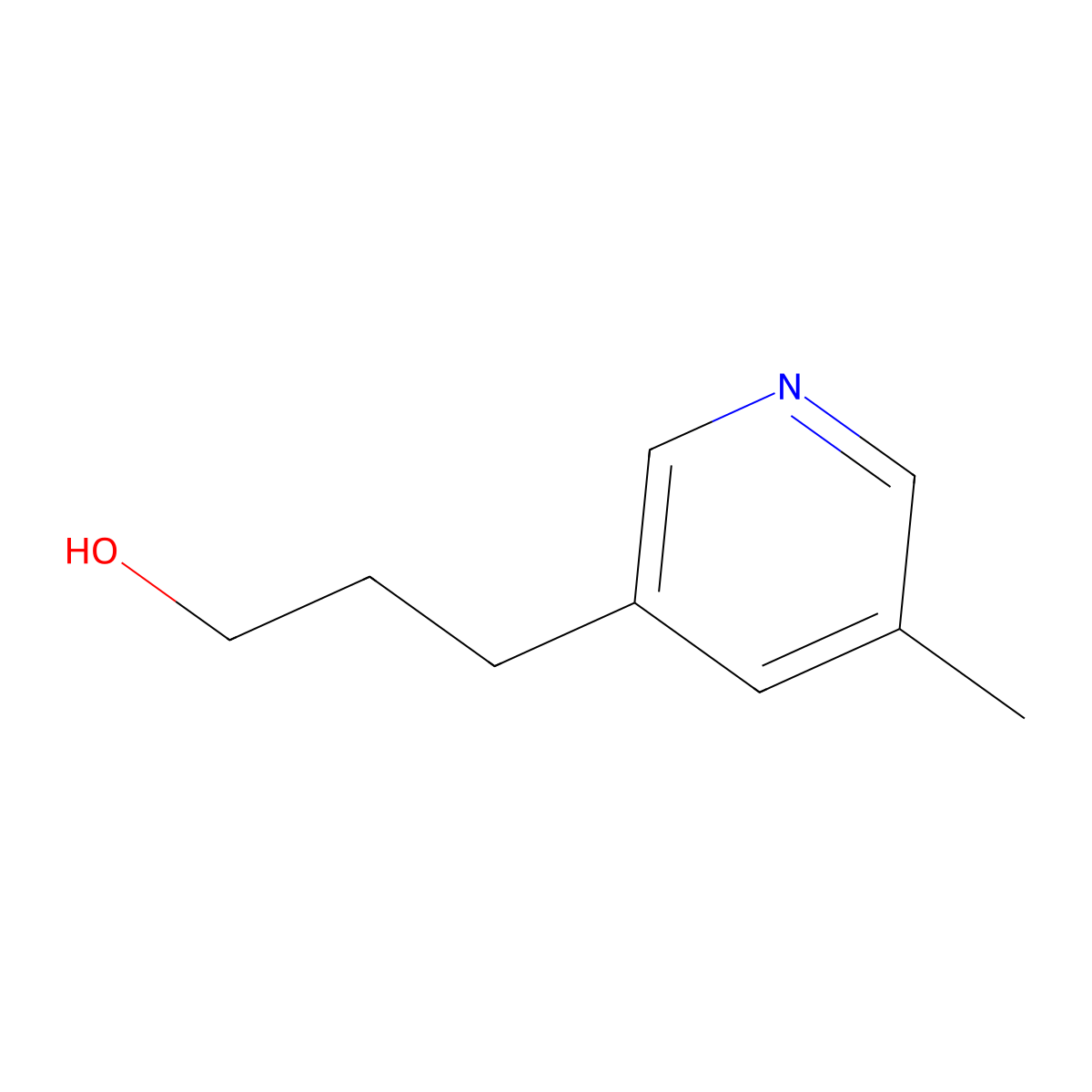 3-(5-Methylpyridin-3-yl)propan-1-ol molecular structure, CAS 1201042-56-9
