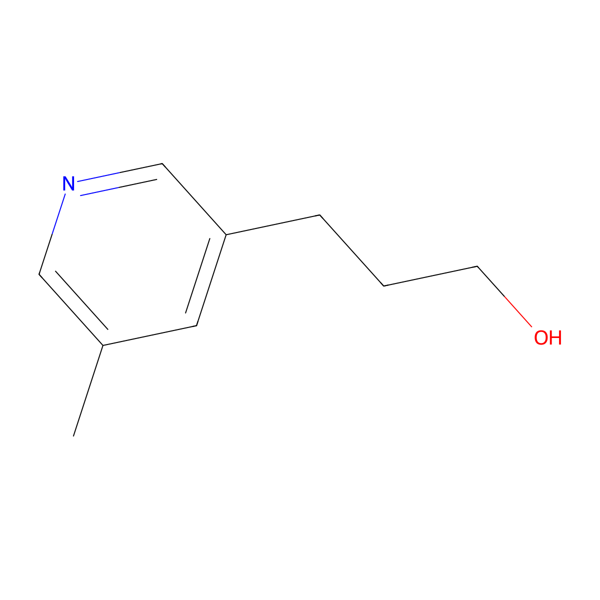 3-(5-Methylpyridin-3-yl)propan-1-ol molecular structure, CAS 1201042-56-9