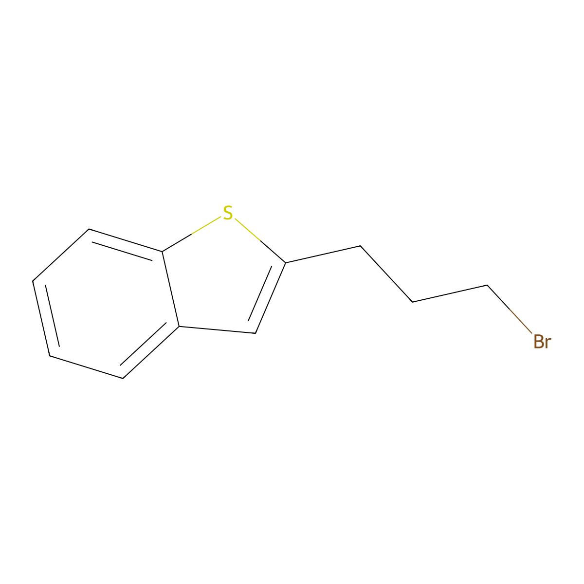2-(3-Bromopropyl)-1-benzothiophene molecular structure, CAS 1201042-66-1