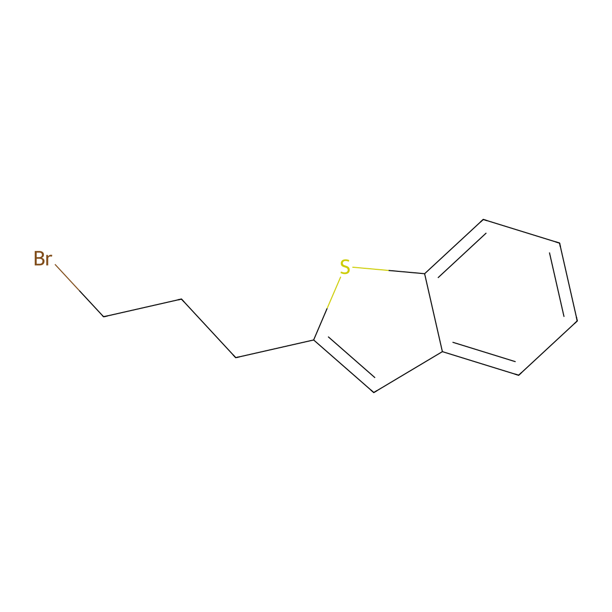 2-(3-Bromopropyl)-1-benzothiophene molecular structure, CAS 1201042-66-1