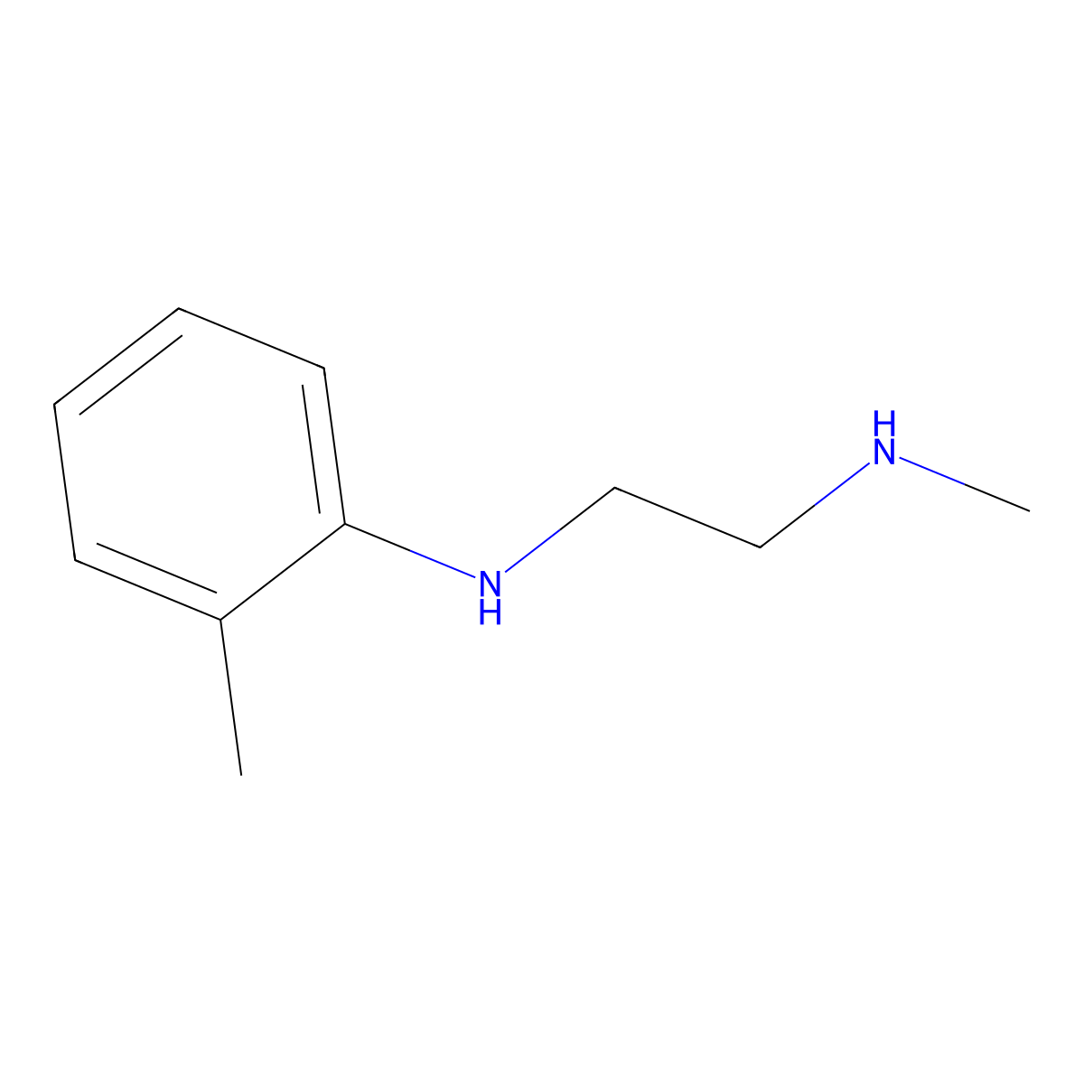 N-methyl-N'-(2-methylphenyl)ethylenediamine molecular structure, CAS 120107-25-7
