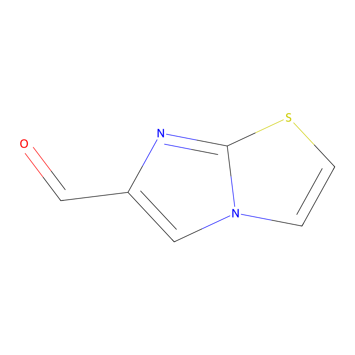 Imidazo(2,1-b)(1,3)thiazole-6-carbaldehyde molecular structure, CAS 120107-61-1