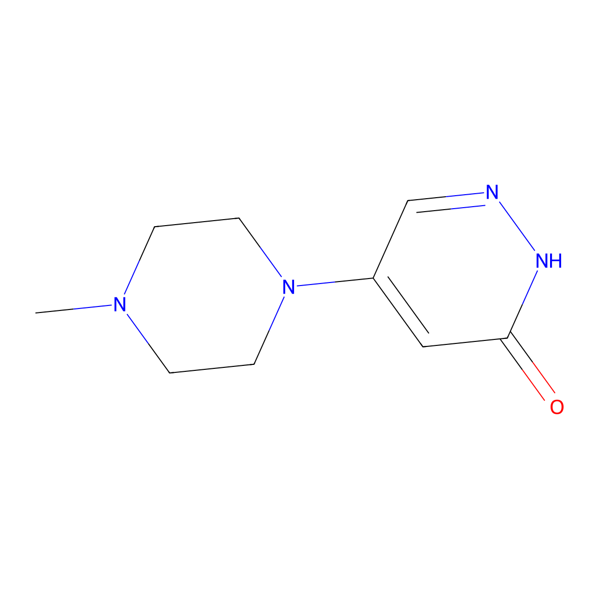 5-(4-methylpiperazino)-3(2H)-pyridazinone molecular structure, CAS 1201176-32-0
