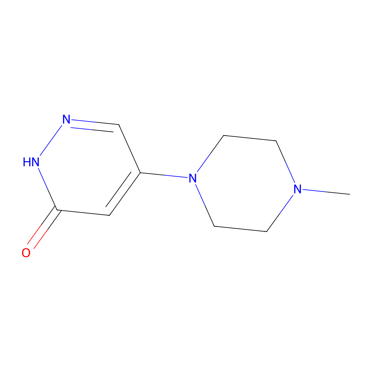 5-(4-methylpiperazino)-3(2H)-pyridazinone molecular structure, CAS 1201176-32-0
