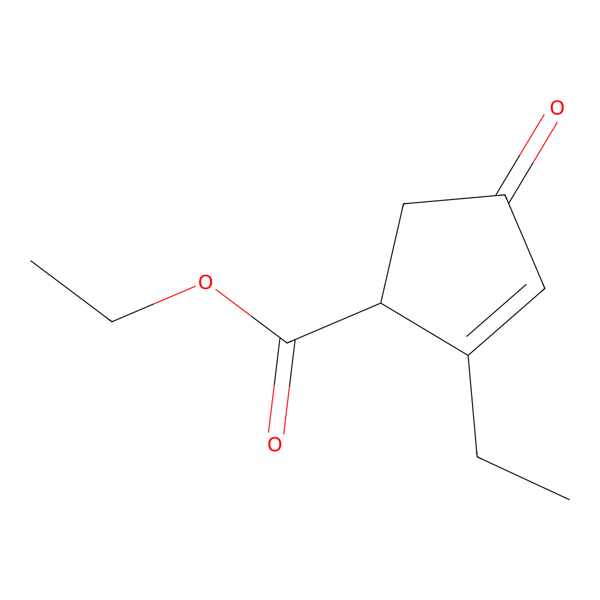 Ethyl 2-ethyl-4-oxocyclopent-2-enecarboxylate molecular structure, CAS 1201187-10-1