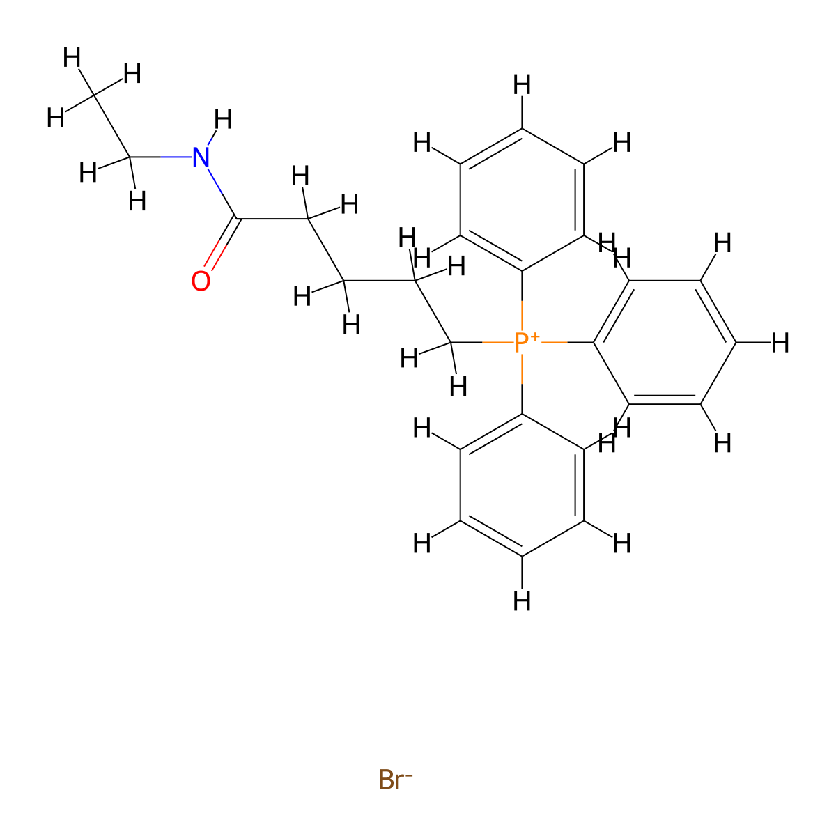 (5-(Ethylamino)-5-oxopentyl)triphenylphosphonium bromide molecular structure, CAS 1201226-16-5