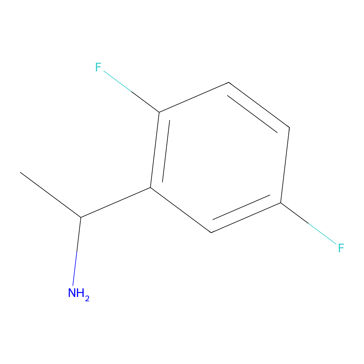 (S)-1-(2,5-Difluorophenyl)ethanamine molecular structure, CAS 1201363-81-6