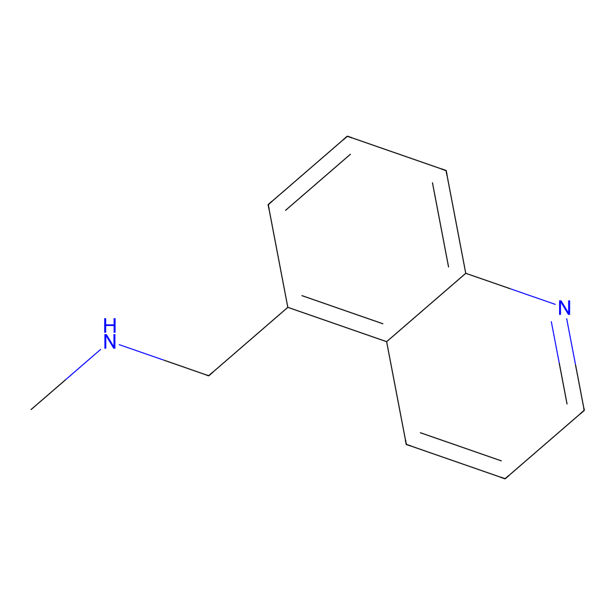 Methyl[(quinolin-5-yl)methyl]amine molecular structure, CAS 120139-90-4