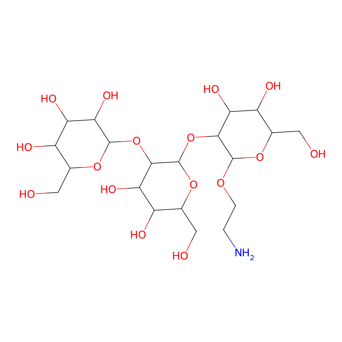Mana1-2Mana1-2Mana1-O-propylamine acetate salt molecular structure, CAS 1201436-05-6