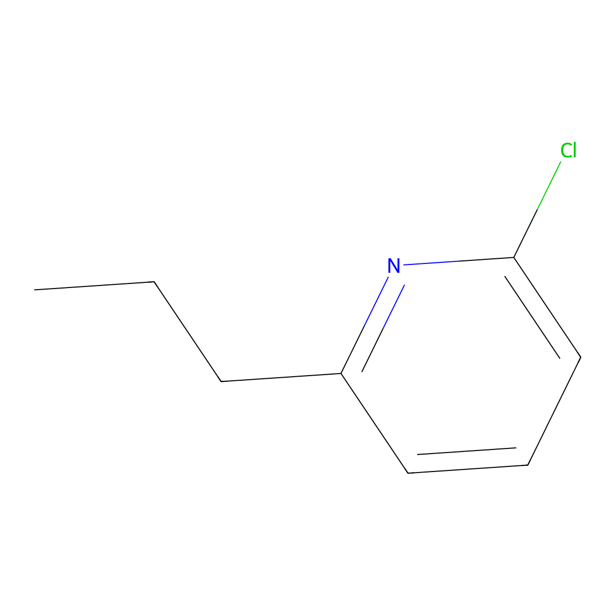2-Chloro-6-propylpyridine molecular structure, CAS 120145-21-3