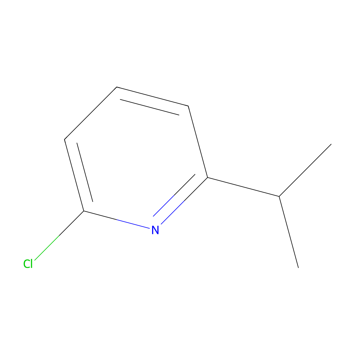 2-Chloro-6-(propan-2-yl)pyridine molecular structure, CAS 120145-22-4
