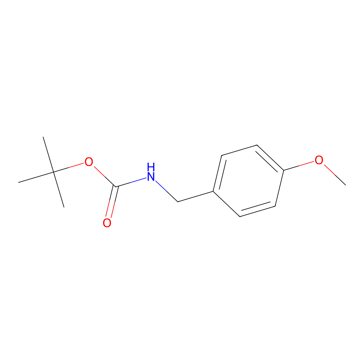 Tert-butyl 4-methoxybenzylcarbamate molecular structure, CAS 120157-94-0