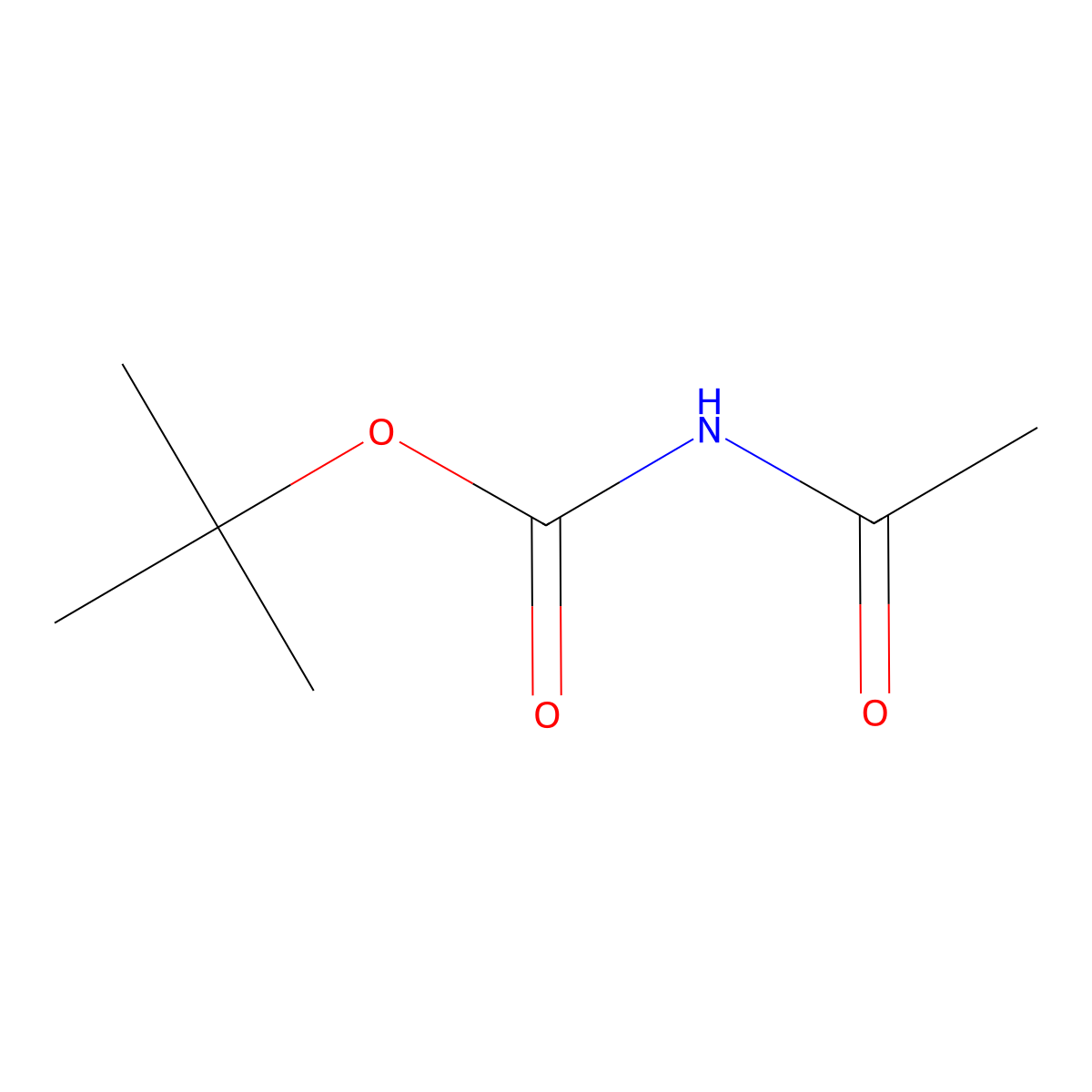 tert-Butyl acetylcarbamate molecular structure, CAS 120157-98-4