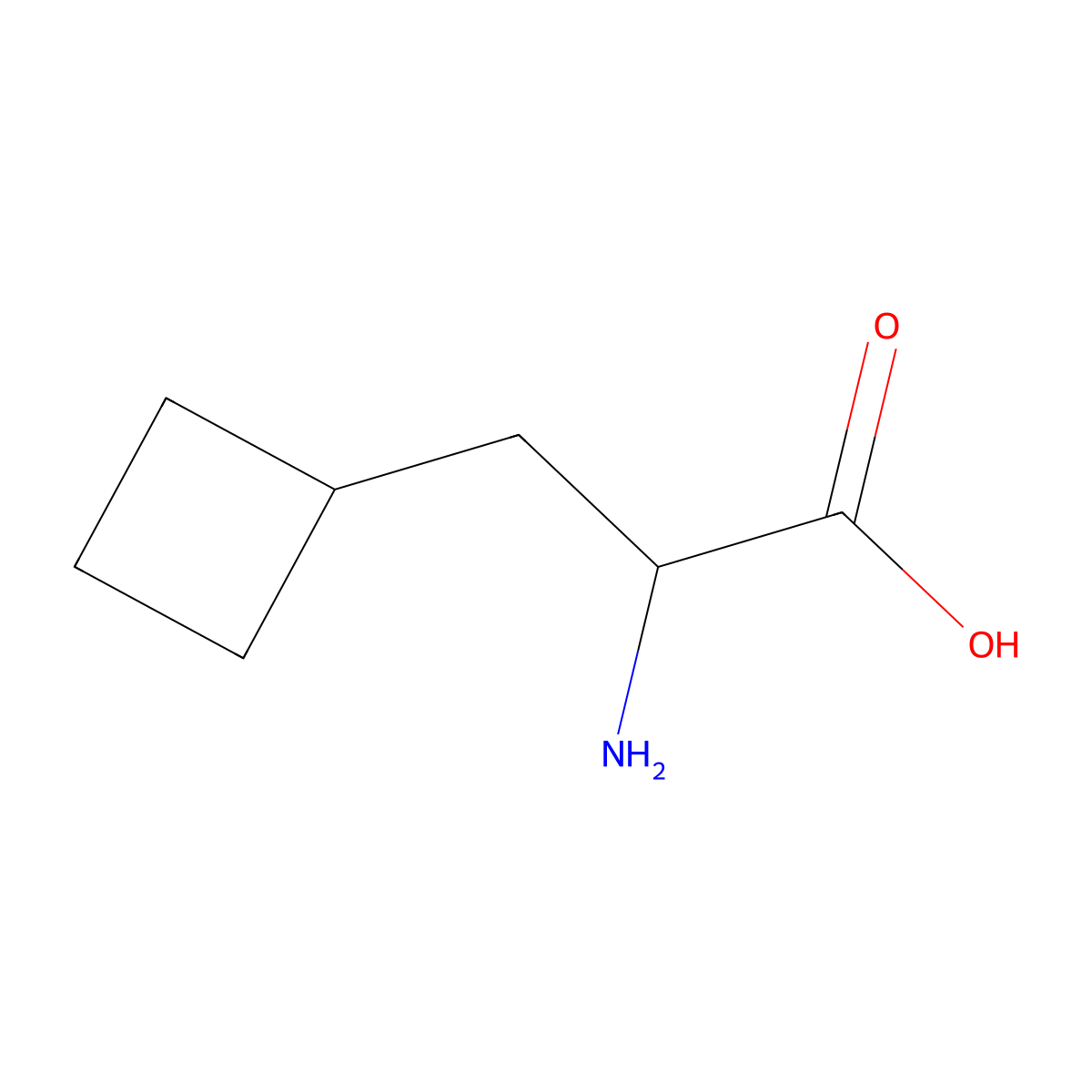 3-Cyclobutyl-L-alanine molecular structure, CAS 1201593-65-8