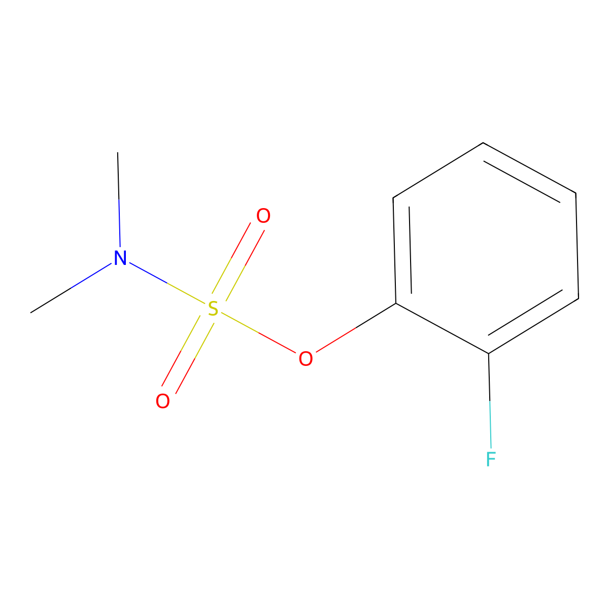 2-Fluorophenyl dimethylsulfamate molecular structure, CAS 1201594-21-9