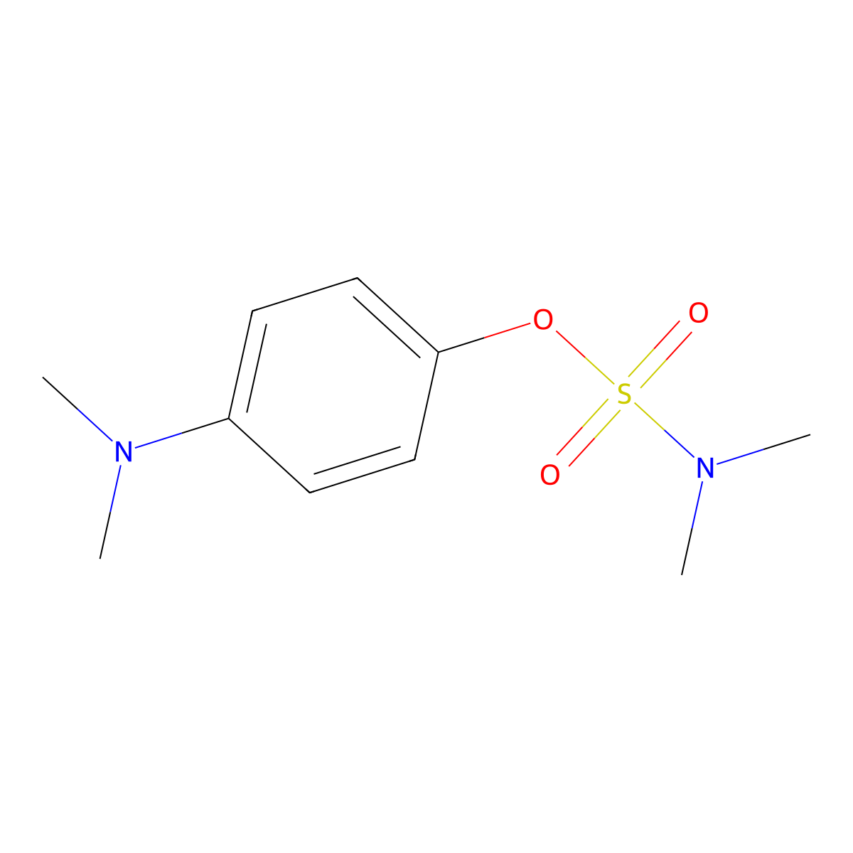 4-(dimethylamino)phenyl N,N-dimethylsulfamate molecular structure, CAS 1201594-38-8