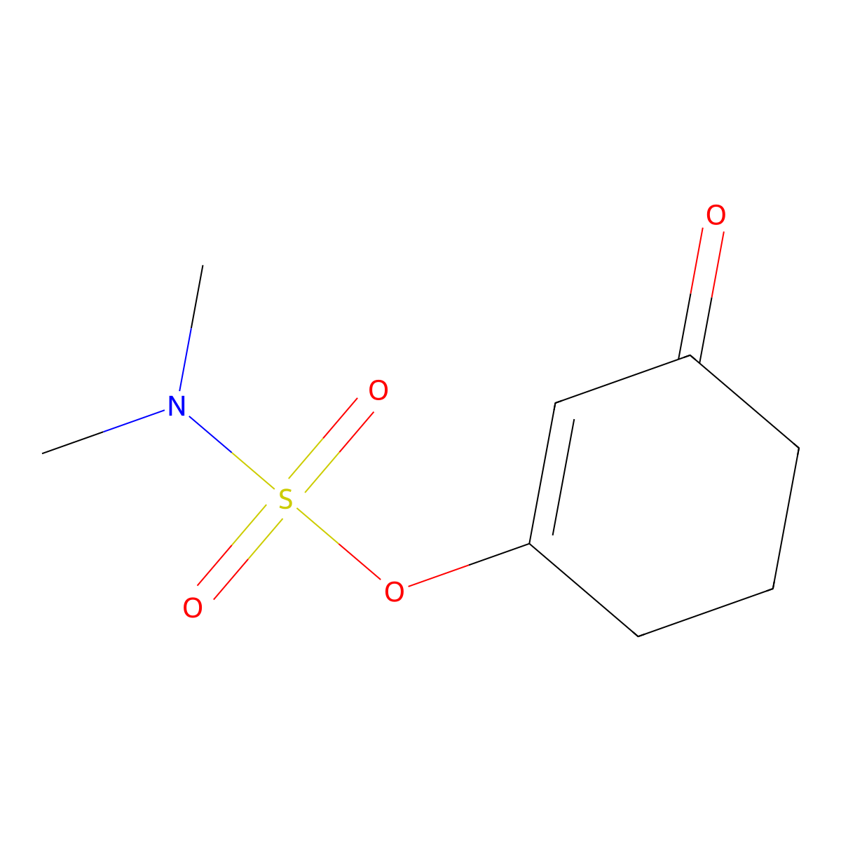 3-oxocyclohex-1-en-1-yl N,N-dimethylsulfamate molecular structure, CAS 1201594-40-2