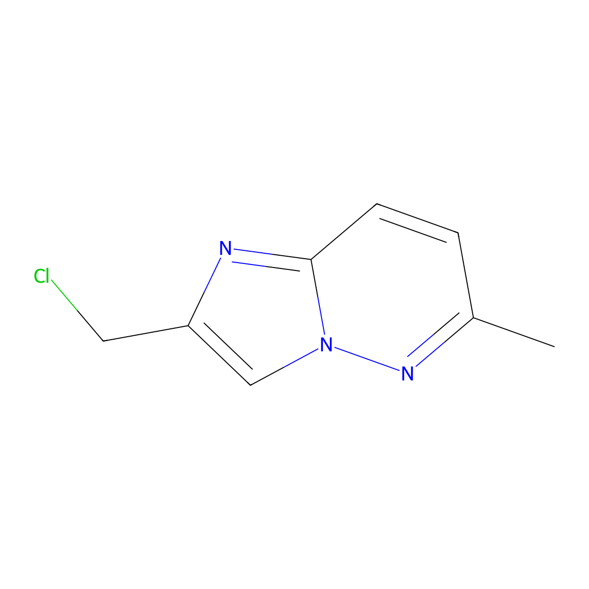 2-(Chloromethyl)-6-methylimidazo[1,2-b]pyridazine molecular structure, CAS 1201597-29-6