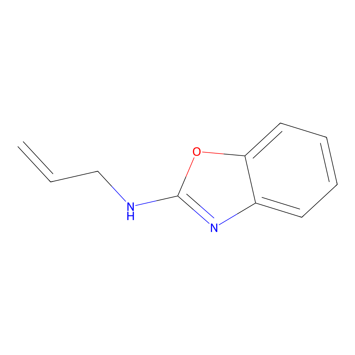 N-2-propen-1-yl-2-benzoxazolamine molecular structure, CAS 120161-02-6