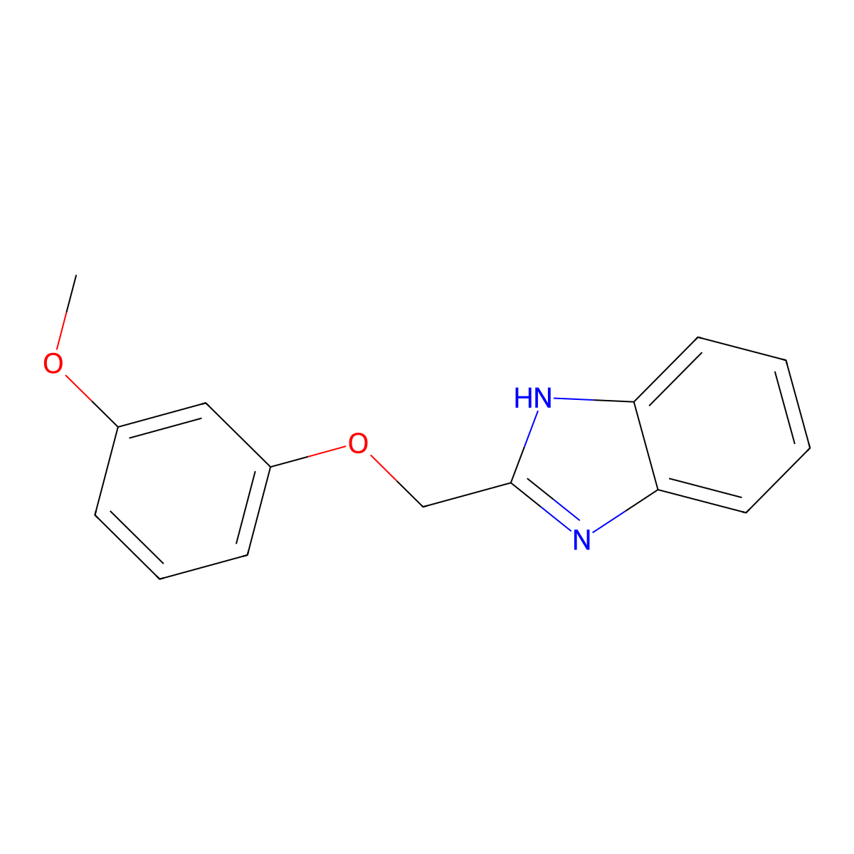 2-[(3-methoxyphenoxy)methyl]-1H-benzimidazole molecular structure, CAS 120162-90-5