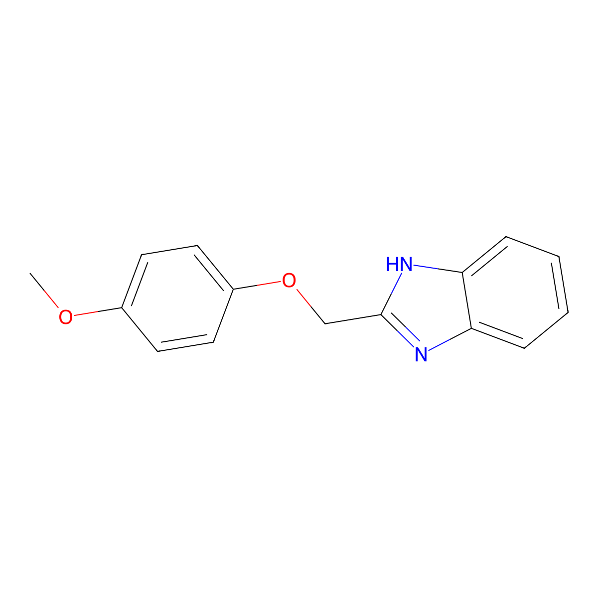 2-[(4-methoxyphenoxy)methyl]-1H-benzimidazole molecular structure, CAS 120162-91-6