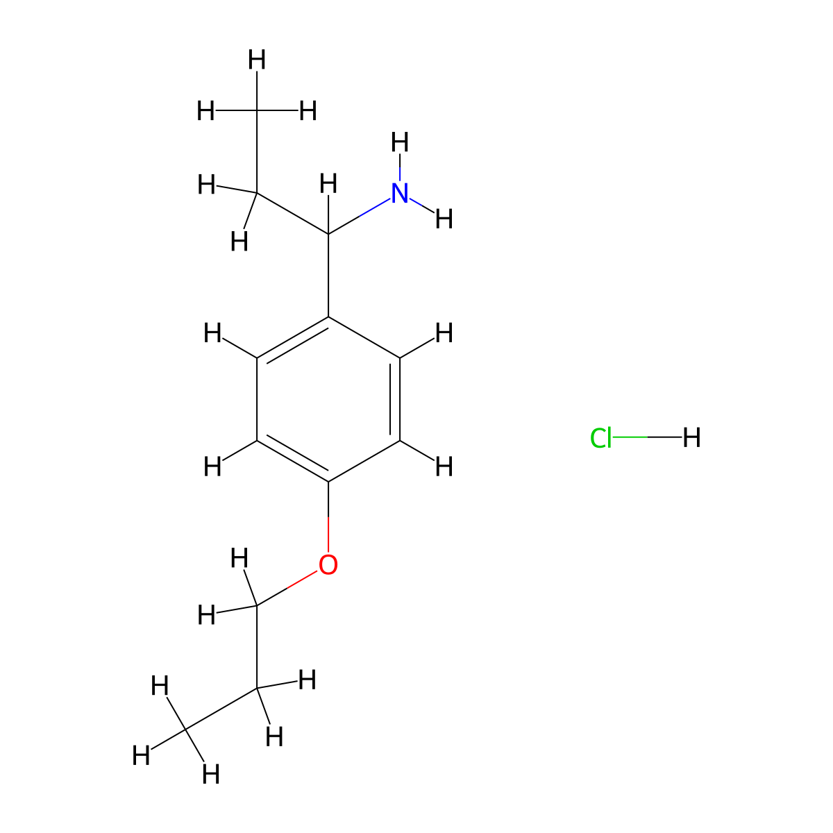 [1-(4-Propoxyphenyl)propyl]amine hydrochloride molecular structure, CAS 1201633-55-7