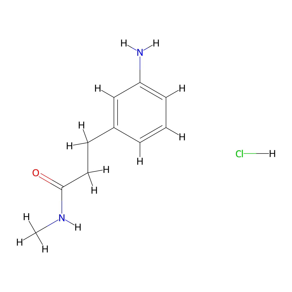 3-(3-aminophenyl)-N-methylpropanamide hydrochloride molecular structure, CAS 1201633-58-0