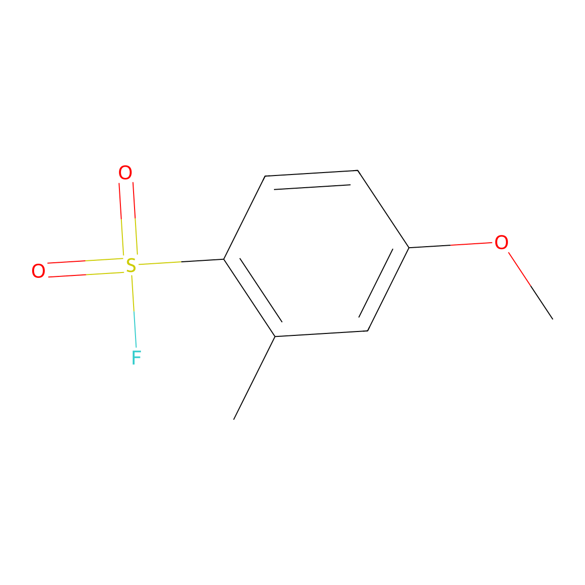 4-Methoxy-2-methylbenzene-1-sulfonyl fluoride molecular structure, CAS 1201638-31-4