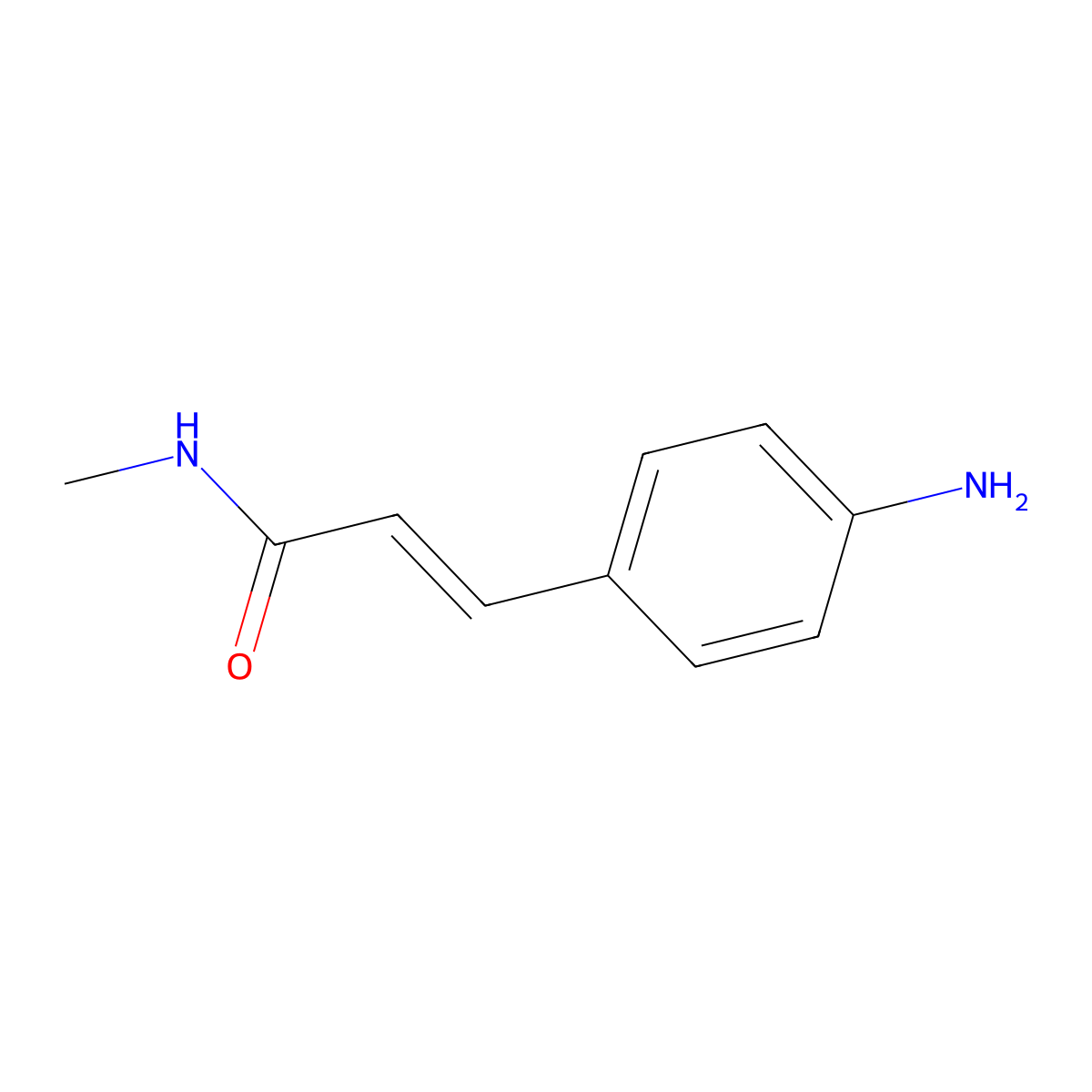 3-(4-Aminophenyl)-N-methylacrylamide molecular structure, CAS 1201641-92-0