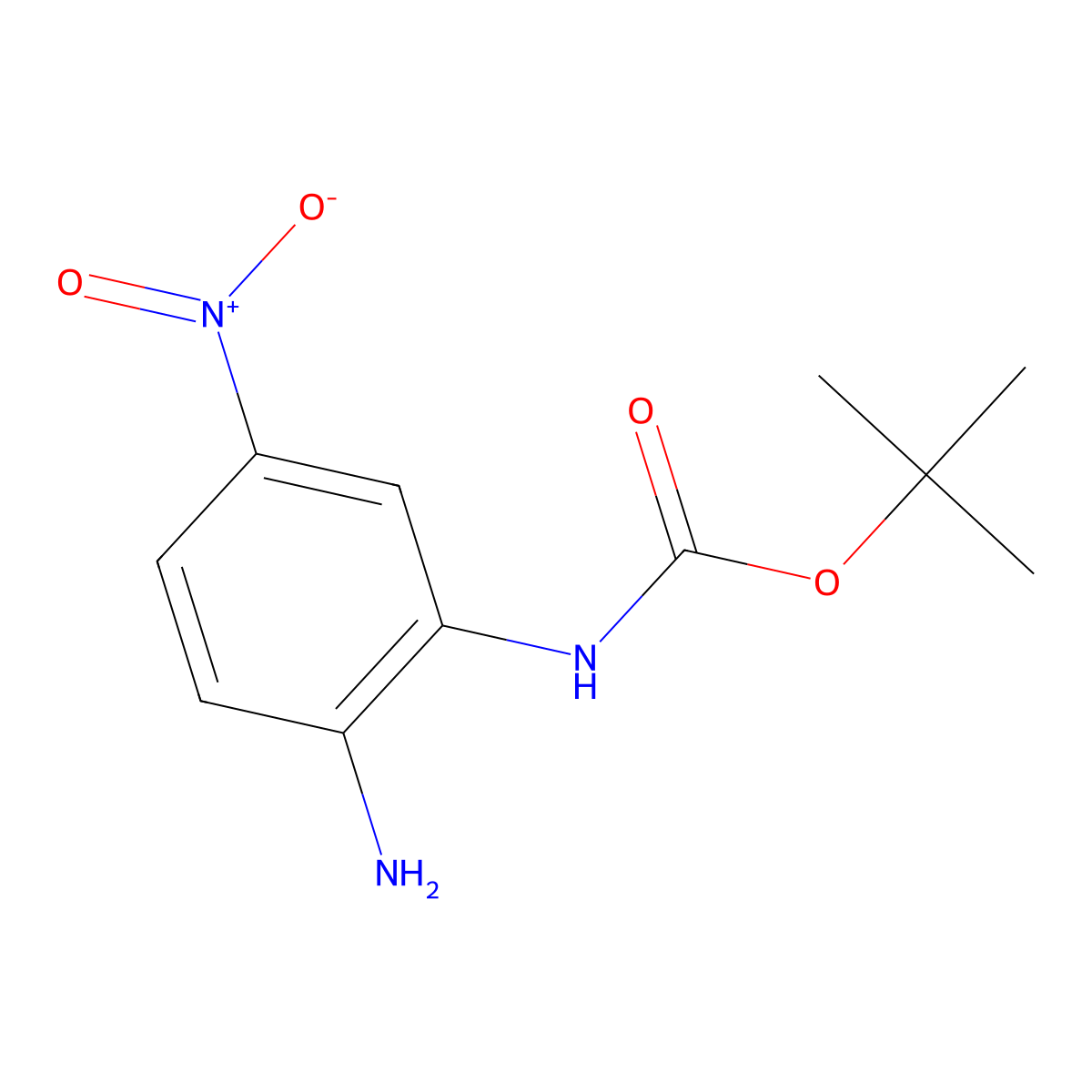 N1-Boc-5-nitro-1,2-benzenediamine molecular structure, CAS 1201641-95-3