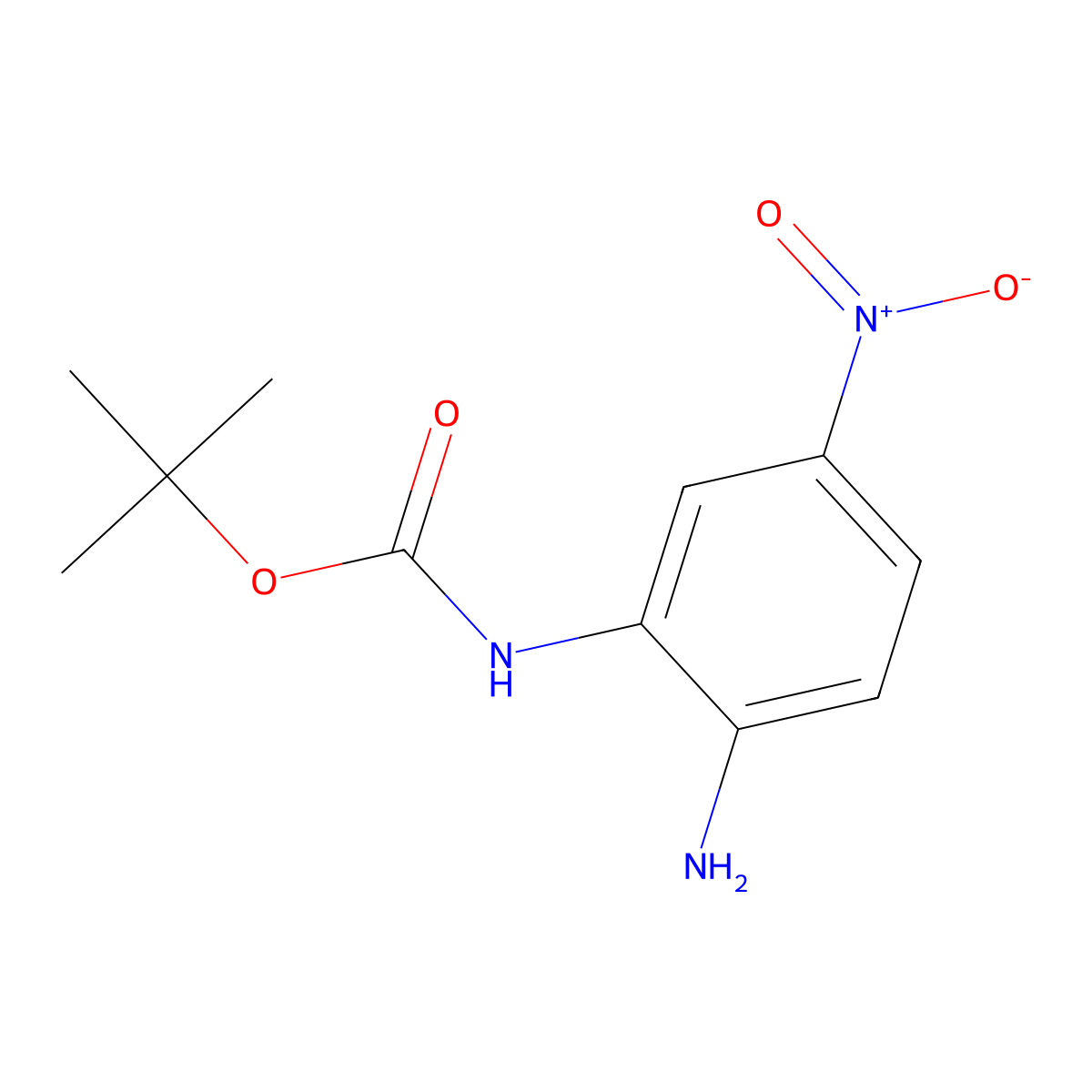 N1-Boc-5-nitro-1,2-benzenediamine molecular structure, CAS 1201641-95-3