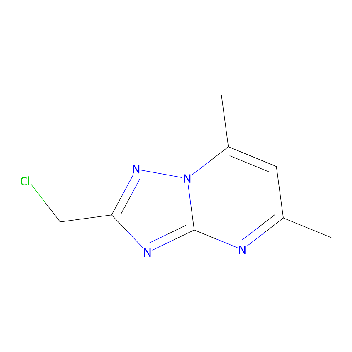 2-(Chloromethyl)-5,7-dimethyl-[1,2,4]triazolo[1,5-a]pyrimidine molecular structure, CAS 1201687-89-9