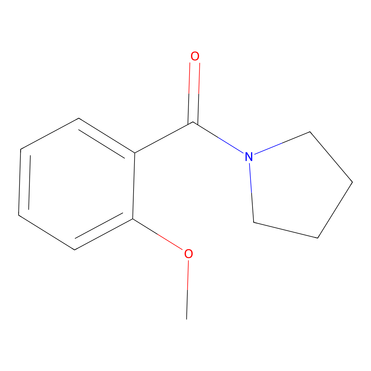 1-(2-Methoxybenzoyl)pyrrolidine molecular structure, CAS 120173-04-8