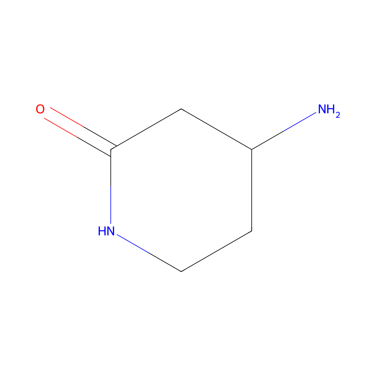 (R)-4-Amino-piperidin-2-one molecular structure, CAS 1201771-59-6