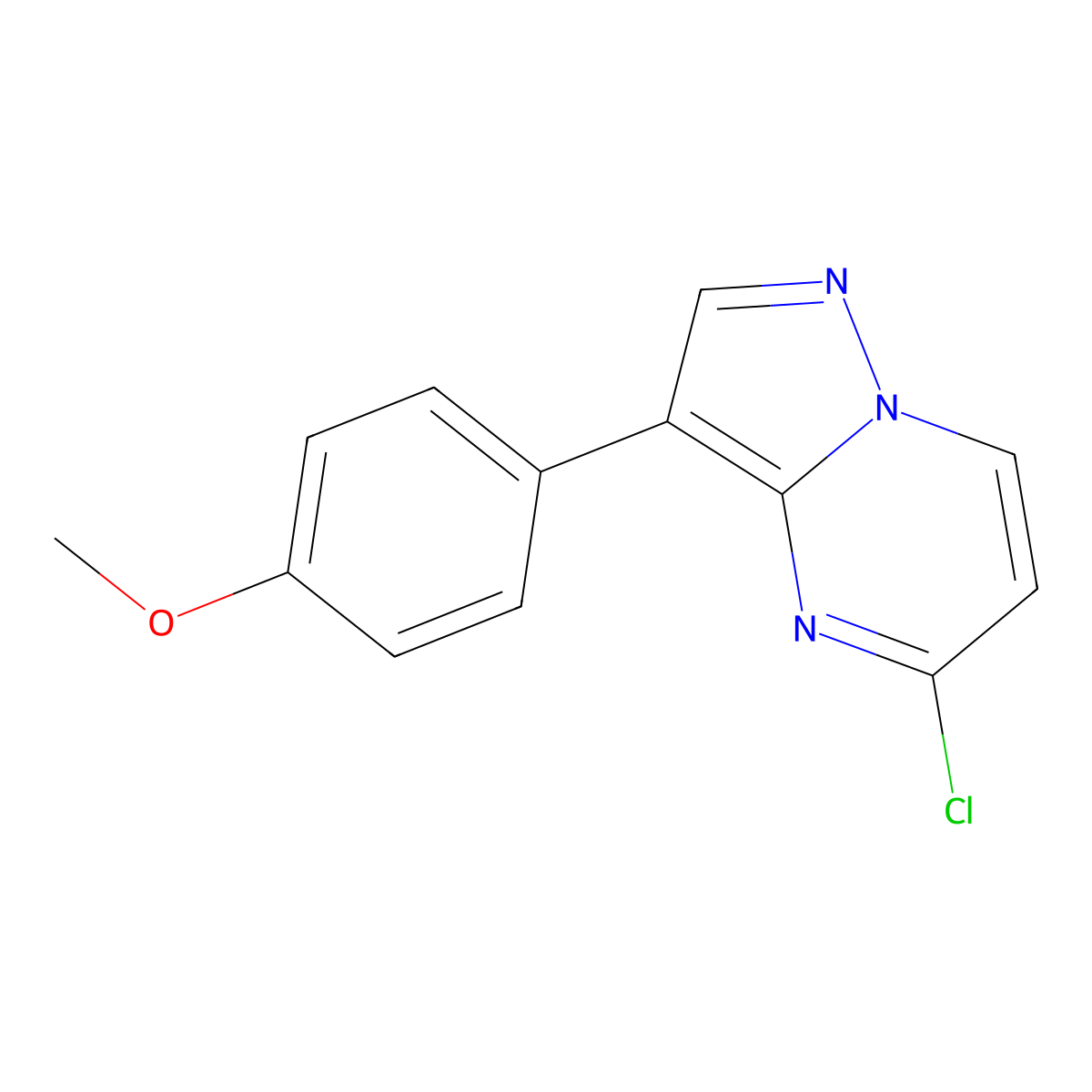 5-Chloro-3-(4-methoxyphenyl)pyrazolo[1,5-a]pyrimidine molecular structure, CAS 1201785-05-8