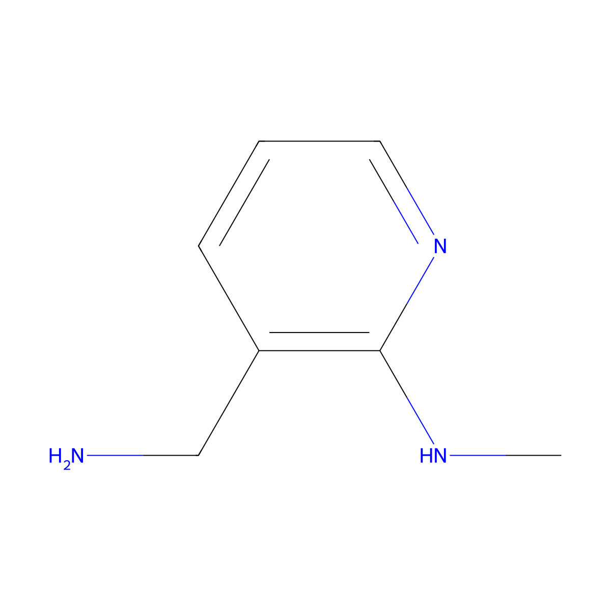 3-(aminomethyl)-N-methylpyridin-2-amine molecular structure, CAS 120182-89-0
