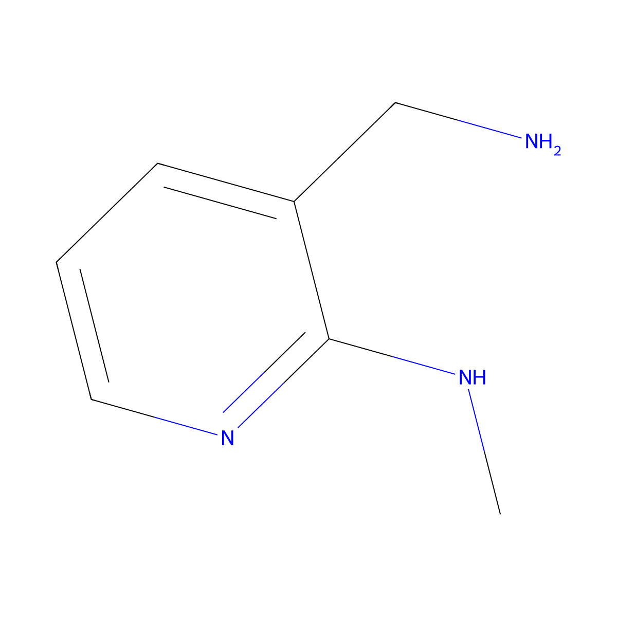 3-(aminomethyl)-N-methylpyridin-2-amine molecular structure, CAS 120182-89-0