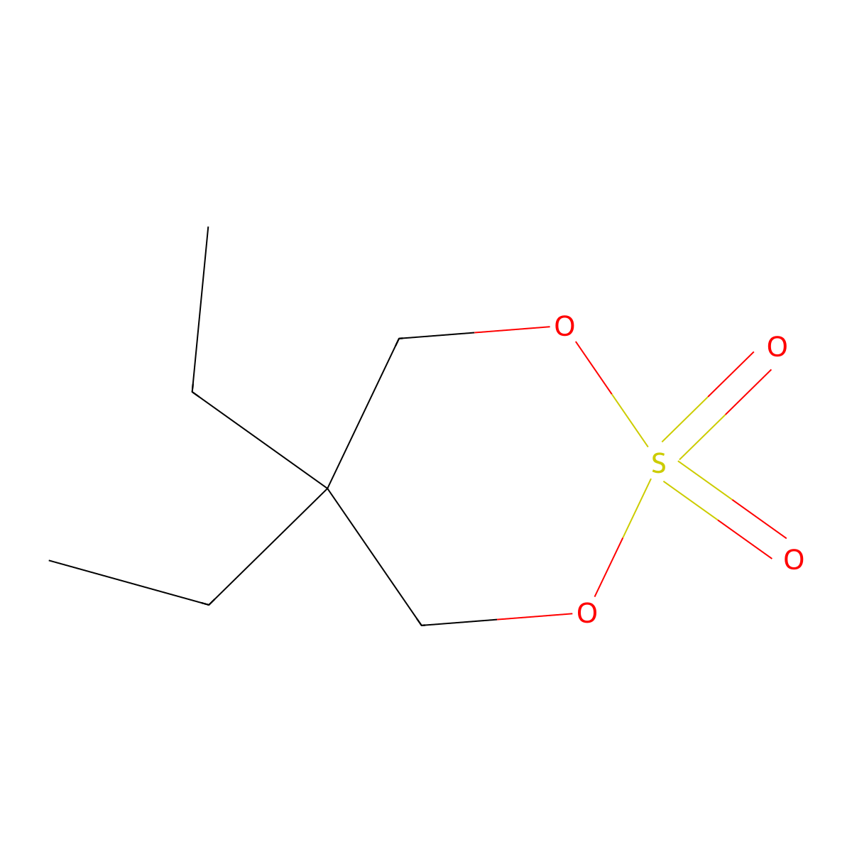 5,5-Diethyl-1,3,2lambda6-dioxathiane-2,2-dione molecular structure, CAS 120188-69-4