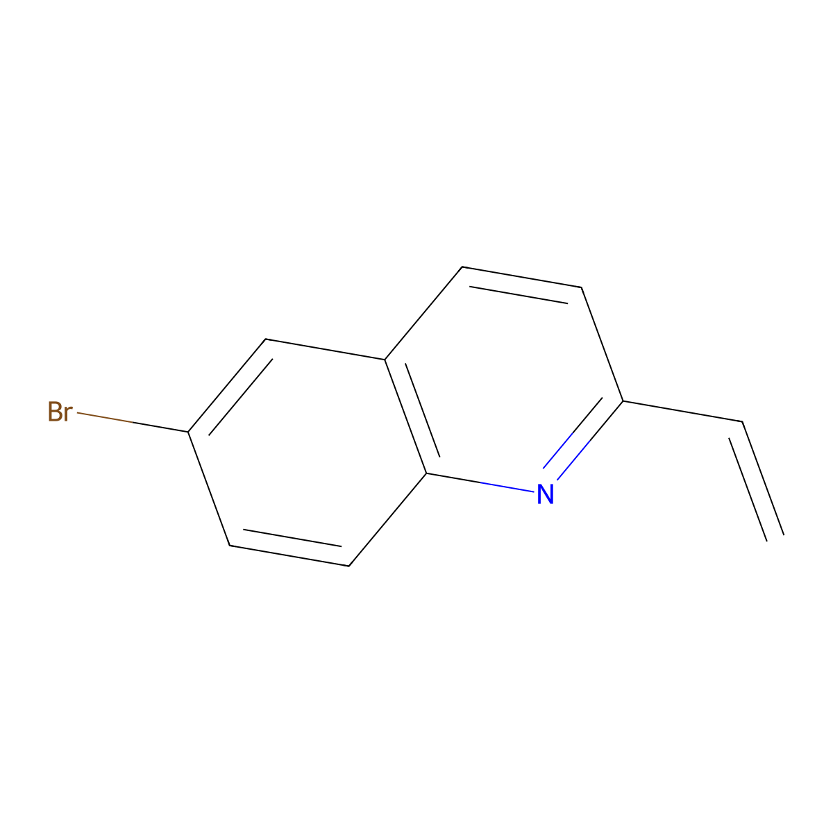 Quinoline, 6-bromo-2-ethenyl- molecular structure, CAS 1201898-11-4