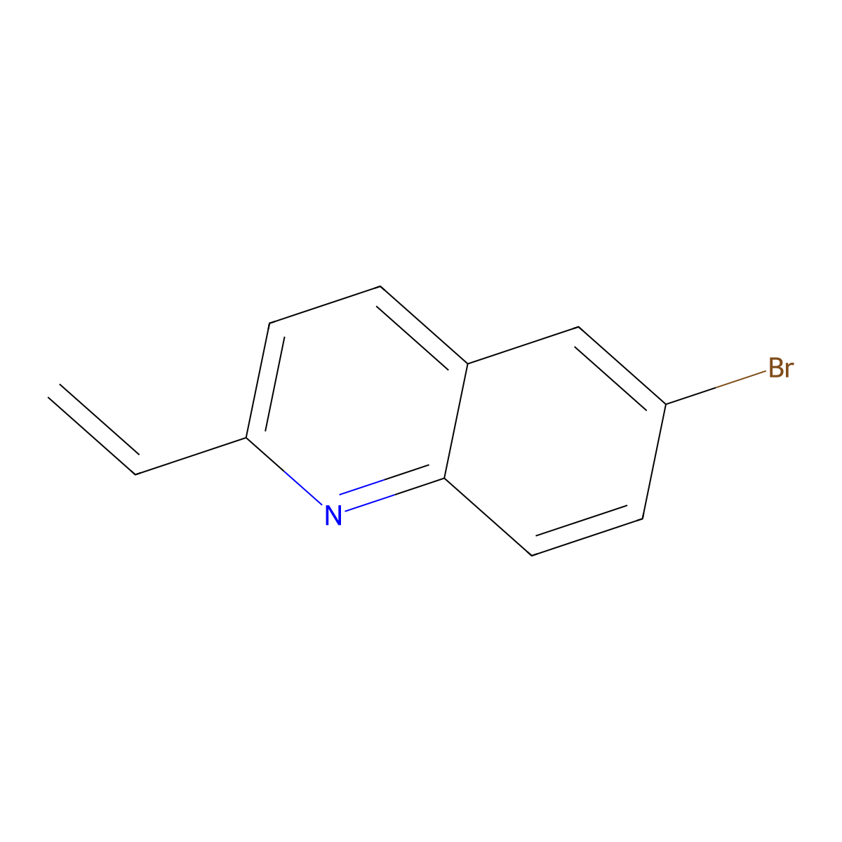 Quinoline, 6-bromo-2-ethenyl- molecular structure, CAS 1201898-11-4