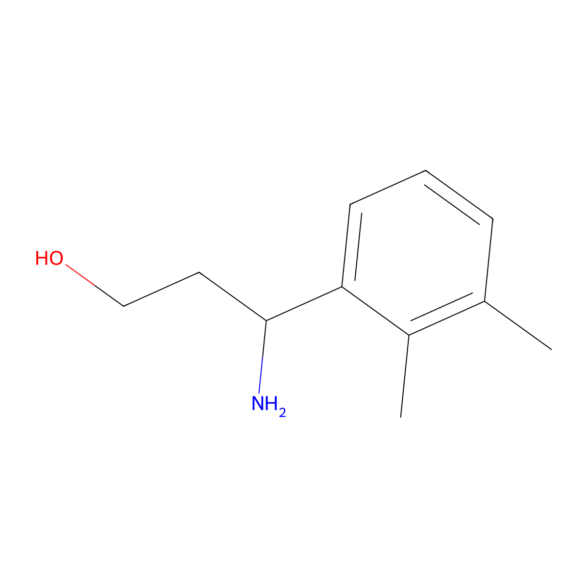 3-Amino-3-(2,3-dimethylphenyl)propan-1-ol molecular structure, CAS 1201907-22-3